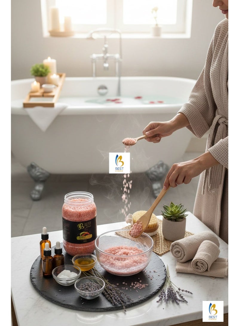 Best Choice Dead Sea Salt Premium Natural Bath Salt 5Kg Jar for Skin Body Hair Care and Relaxation - Papaya - Image 3